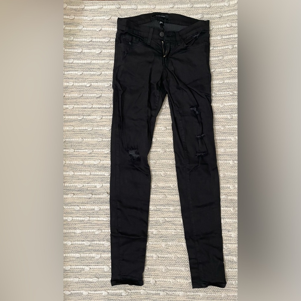 Flying monkey black distressed jeans size 25